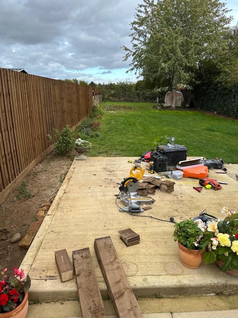 Garden and fence in Cambridge