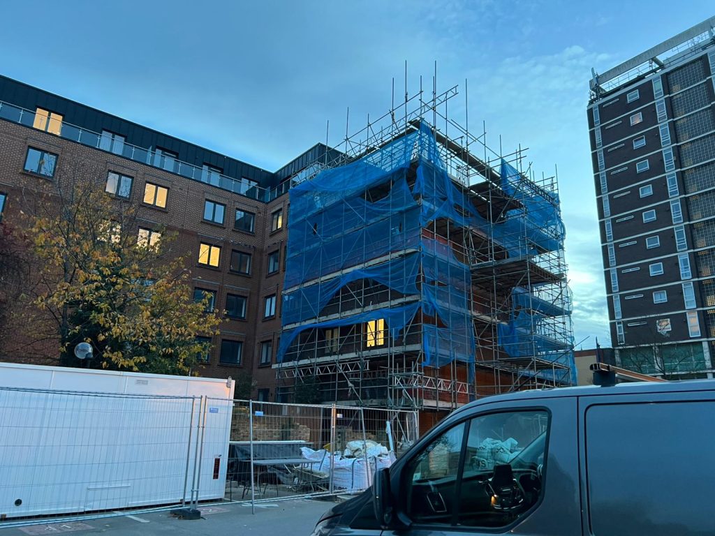 6 floors extension at cross point Croydon
